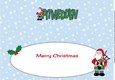 Merry Christmas from PITMEDDEN Scottish Santa large dl insert