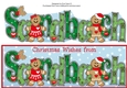 Christmas Wishes from SANDBACH Gingerbread Couple large dl