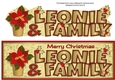 Red Poinsettia LEONIE & FAMILY large dl