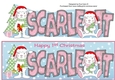 First Christmas Bunny Rabbits SCARLETT large dl