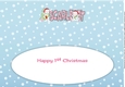 First Christmas Bunny Rabbits SCARLETT large dl insert
