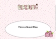 Birthday Flower Girl BIRTHDAY large dl insert