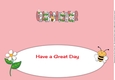 Flowers and Bees GRANDDAUGHTER large dl insert
