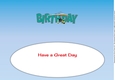 Microlight Plane BIRTHDAY large dl insert