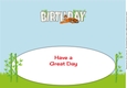 Tiger BIRTHDAY large dl insert