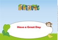 Monkeying around BIRTHDAY large dl insert