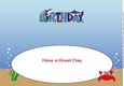 Birthday Sharks BIRTHDAY large dl insert