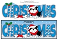 Christmas Bertie Bulldog with scarf CHRISTMAS large dl 2
