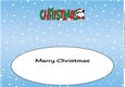 Christmas Bertie Bulldog Santa CHRISTMAS large dl 2 insert