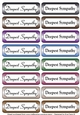 Deepest Sympathy metallic tags