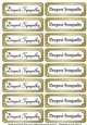 Deepest Sympathy gold tags
