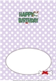 Bertie Bulldog in green tartan coat BIRTHDAY insert 2