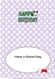 Bertie Bulldog in green tartan coat BIRTHDAY 2 insert