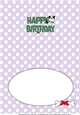 Bertie Bulldog in green tartan coat BIRTHDAY 2 insert 2