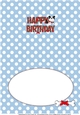 Bertie Bulldog in red tartan coat BIRTHDAY 2 insert 2