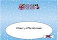 Christmas Daisy French Bulldog with tree WIFE large dl insert