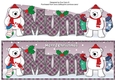 Monty Polar Bear and friend with Christmas stockings MUM large dl 2
