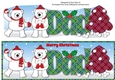 Monty Polar Bear and friend decorating the Christmas tree DAD large dl 2