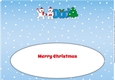 Monty Polar Bear and friend decorating the Christmas tree DAD large dl 3 insert