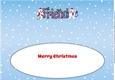 Monty Polar Bear and friend with Christmas stockings FRIEND large dl 2 insert