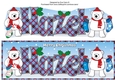 Monty Polar Bear and friend with Christmas stockings HAZEL large dl