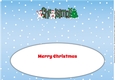 Monty Polar Bear and friend decorating the Christmas tree CHRISTMAS large dl 2 insert
