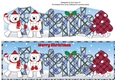 Monty Polar Bear and friend decorating the Christmas tree FRIENDS large dl 2