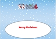 Monty Polar Bear and friend decorating the Christmas tree FRIENDS large dl 2 insert