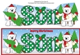 Monty Polar Bear and friend with Christmas trees SON large dl 3