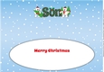 Monty Polar Bear and friend with Christmas trees SON large dl insert