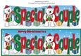 Monty Polar Bear and friend with presents SPECIAL COUPLE large dl 3