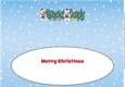 Monty Polar Bear and friend with presents SPECIAL COUPLE large dl insert