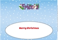 Monty Polar Bear and friend with Christmas trees FRIEND large dl insert