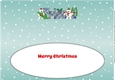 Monty Polar Bear and friend with Christmas trees FRIEND large dl 2 insert