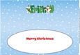 Monty Polar Bear and friend with Christmas trees FRIEND large dl 3 insert