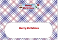 Monty Polar Bear and friend with Christmas pudding and sign MERRY CHRISTMAS large dl 2 insert