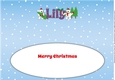 Monty Polar Bear and friend with Christmas trees LILY large dl insert