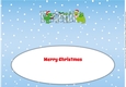 Christmas Dinosaurs with Christmas pudding and present FRIEND large dl insert