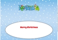 Christmas Dinosaurs with Christmas pudding and present FRIEND large dl 2 insert