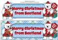 Monty Polar Bear and friend Merry Christmas from Scotland large dl 2