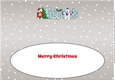 Monty & Luna Polar Bears decorating the Christmas tree FRIENDS large dl insert
