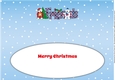 Monty & Luna Polar Bears decorating the Christmas tree FRIENDS large dl 2 insert