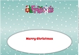 Monty and Luna Polar Bears decorating the Christmas tree FRIENDS large dl 3 insert