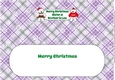 Monty Polar Bear and friend with Christmas pudding SISTER & BROTHER IN LAW large dl 2 insert