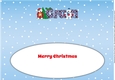Monty and Luna Polar Bears decorating the Christmas tree GRAN large dl insert