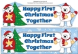 Monty & Luna Polar Bears decorating the Christmas tree 1ST XMAS TOGETHER large dl