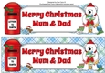 Monty Polar Bear lots of letters to Santa MUM & DAD large dl 2