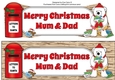 Monty Polar Bear lots of letters to Santa MUM & DAD large dl 3