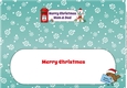 Monty Polar Bear lots of letters to Santa MUM & DAD large dl insert