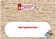 Monty Polar Bear lots of letters to Santa MUM & DAD large dl 3 insert